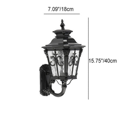Europe Glass Outdoor Indoor 1-Light Wall Sconce Lamp