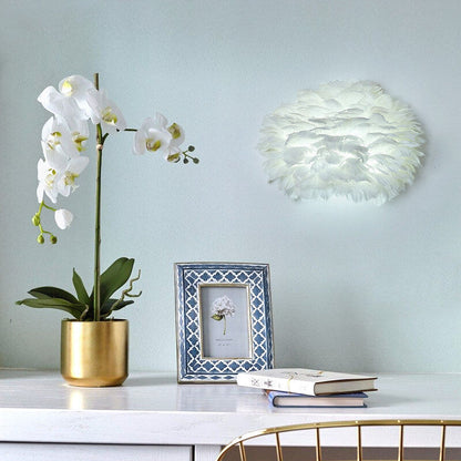 Nordic Creative Feather 1-Light Wall Sconce Lamp