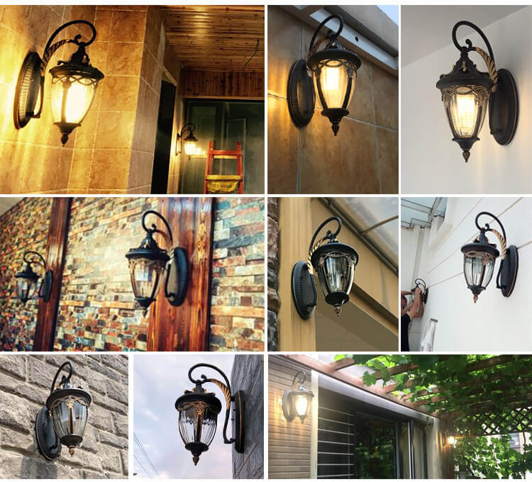 Maple Lantern Outdoor Waterproof 1-Light Wall Sconce Lamp