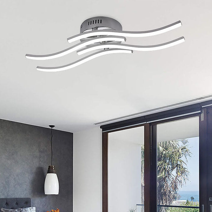 Simple Wave Ceiling Light