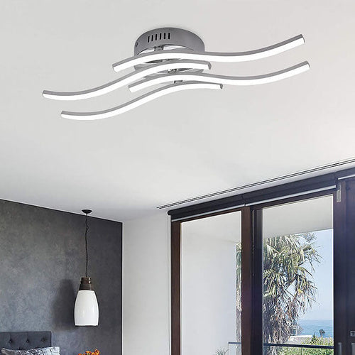 Simple Wave Ceiling Light