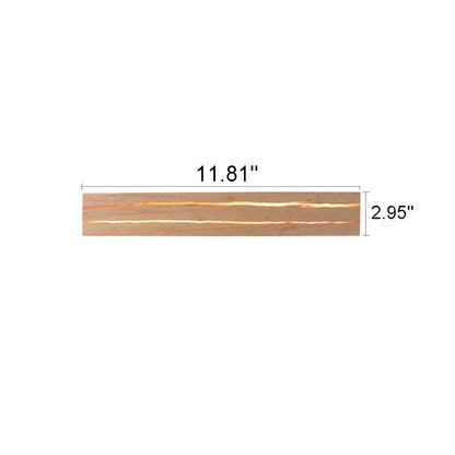 Creative Crackle Wood Rectangular LED Wall Sconce Lamp