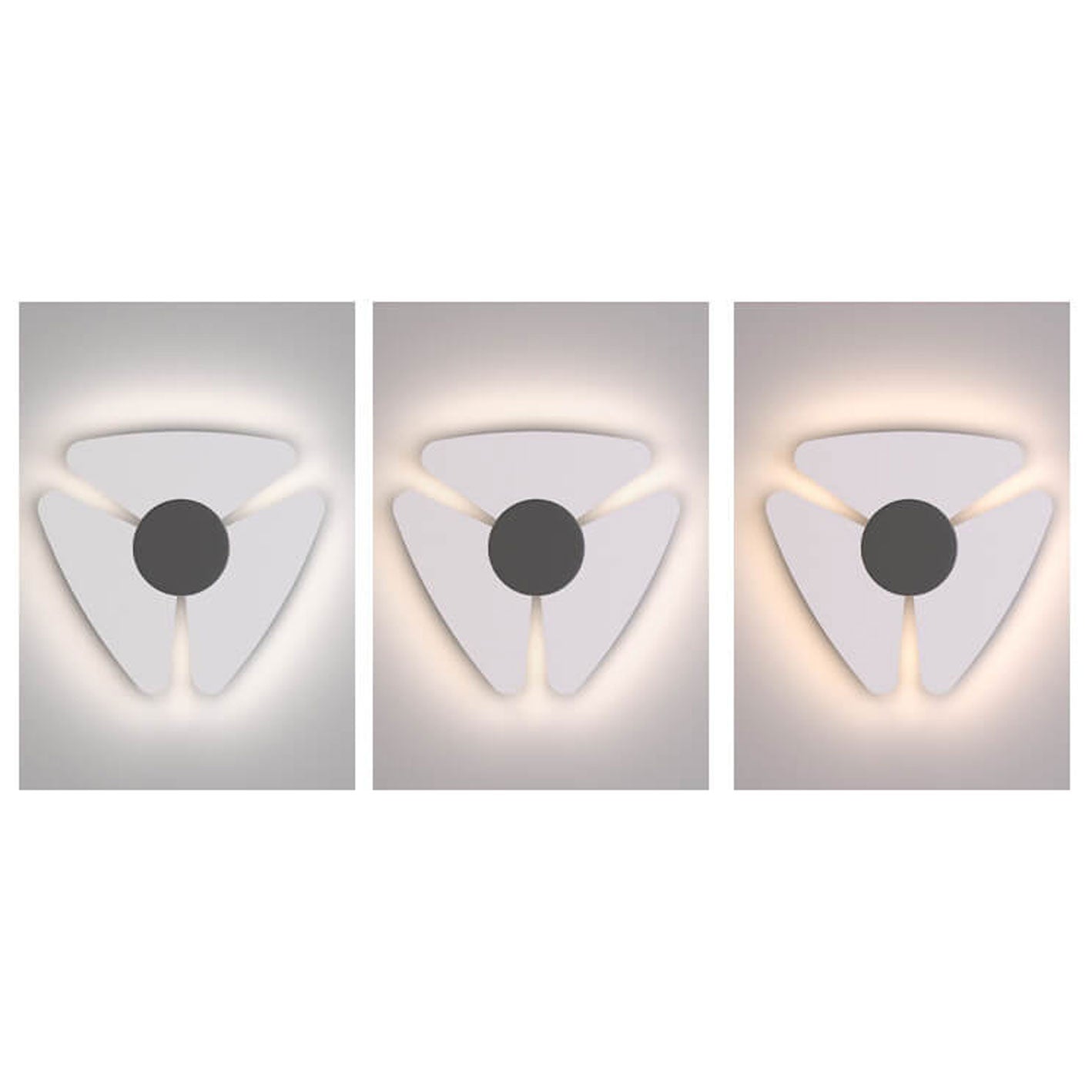 Nordic Creative Triangle Fan Design LED Wall Sconce Lamp