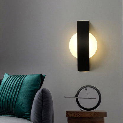 Minimalist Acrylic Geometric Ring LED Wall Sconce Lamp