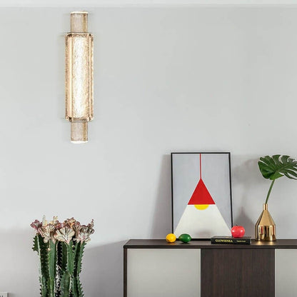 Bubble Glass Cylindrical 1-Light LED Wall Sconce Lamp