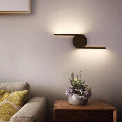 Curves Line Aluminum 1-Light LED Wall Sconce Lamp
