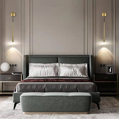Minimalist Luxury Long Strip Gold 1-Light Wall Sconce Lamp
