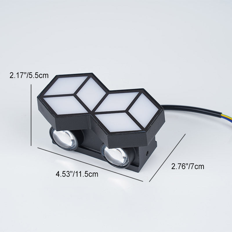 Waterproof Aluminum Acrylic Lozenge LED Wall Sconce Lamp