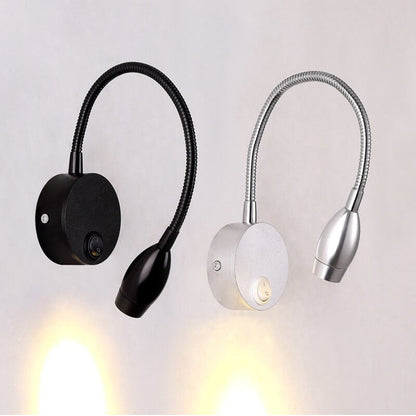 Modern Flexible Hose Spotlight 1-Light LED Wall Sconce Lamp