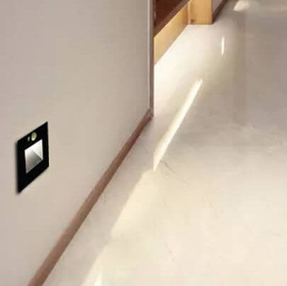 Iron Glass Step Light LED Flush Mount Wall Sconce Lamp