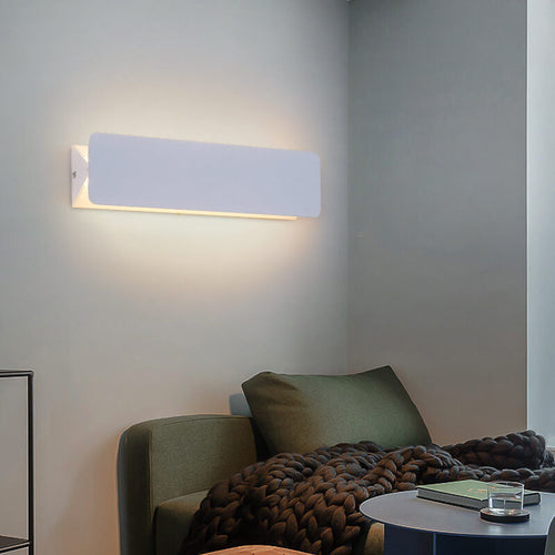 Simple Rectangular Aluminum 1-Light LED Wall Sconce Lamp