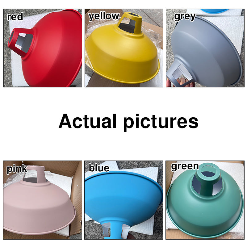 Industrial Colorful Barn Shade 1-Light Pendant Light