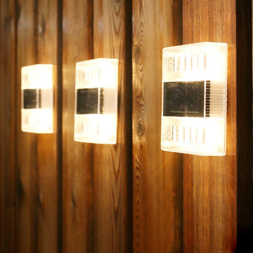 Solar Down LED Outdoor Decorative Garden Wall Sconce Lamp