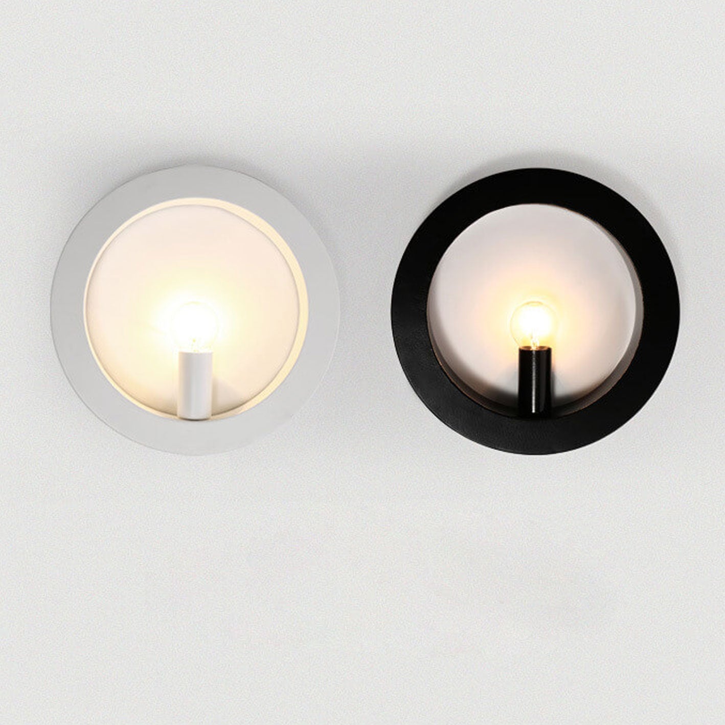 Creative Square Round Iron 1-Light Wall Sconce Lamp