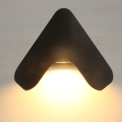 Triangle Aluminum LED Outdoor Waterproof Wall Sconce Lamp