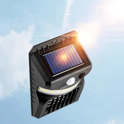 Solar Intelligent Sensor Outdoor Garden Wall Sconce Lamp