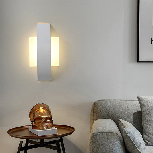 Minimalist Acrylic Geometric Ring LED Wall Sconce Lamp