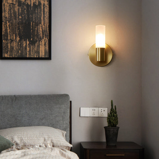 Column Acrylic Brass 1/2/4 Light LED Wall Sconce Lamp