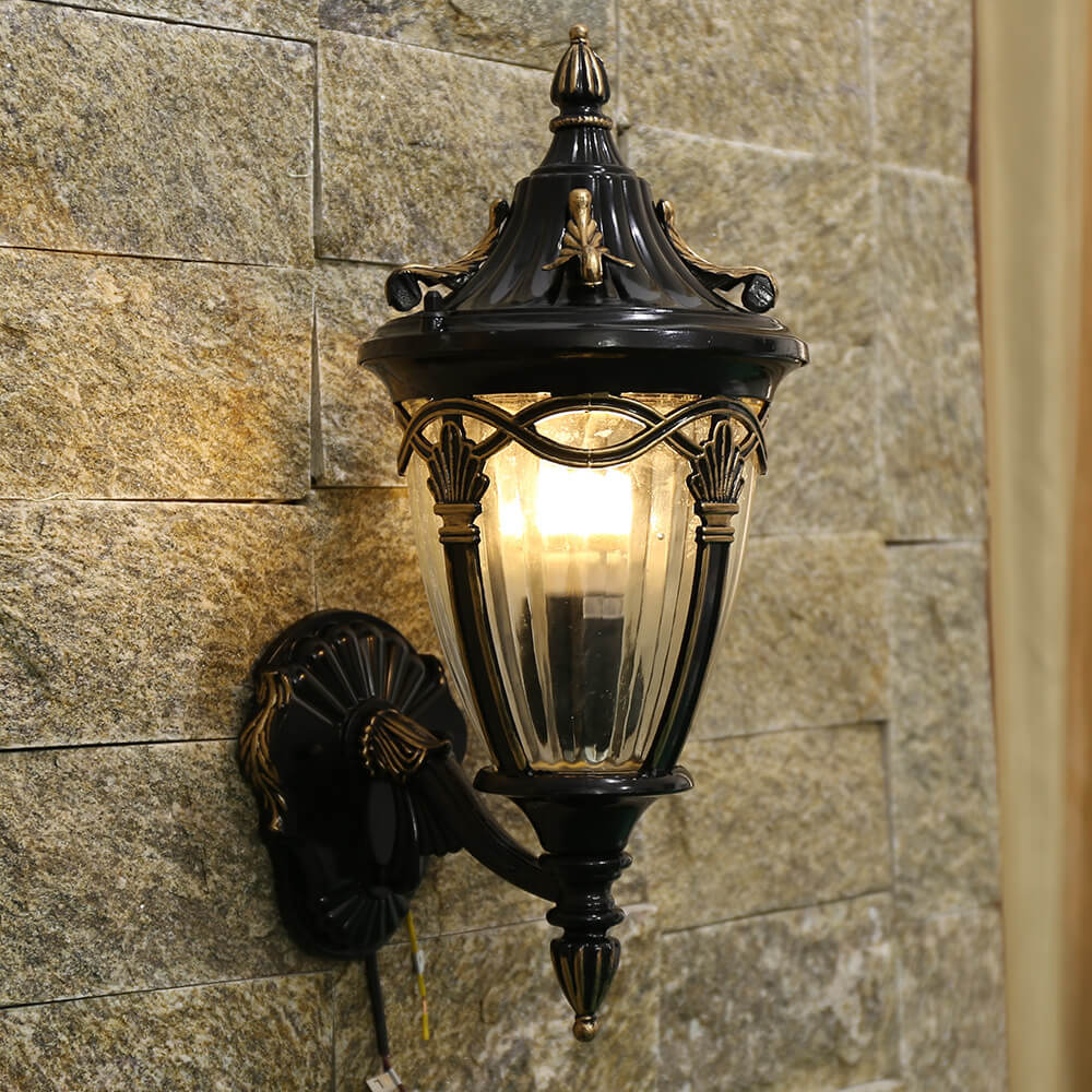Maple Lantern Outdoor Waterproof 1-Light Wall Sconce Lamp