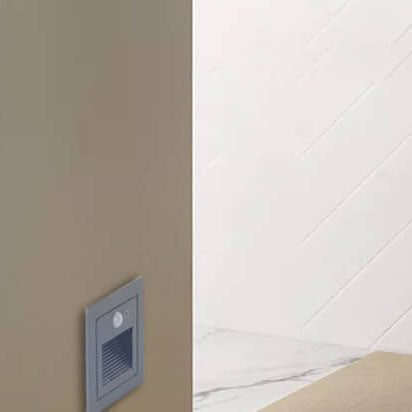 Iron Glass Step Light LED Flush Mount Wall Sconce Lamp