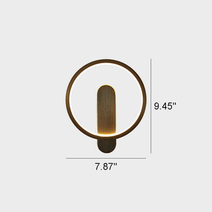 Industrial All Copper Nordic Round LED Wall Sconce Lamp