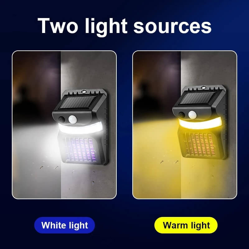 Solar Intelligent Sensor Outdoor Garden Wall Sconce Lamp
