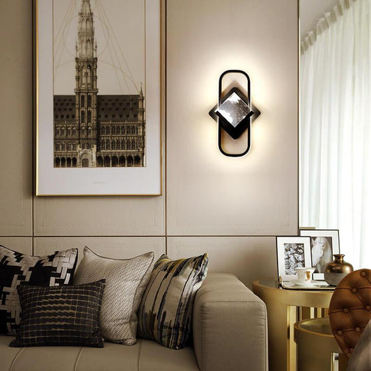 Nordic Creative Ring Shape 1-Light LED Wall Sconce Lamp