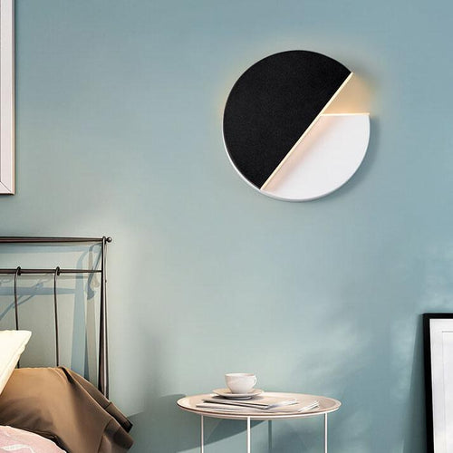 Round Splicing 1-Light LED Rotatable Wall Sconce Lamp