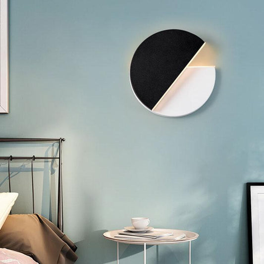 Round Splicing 1-Light LED Rotatable Wall Sconce Lamp
