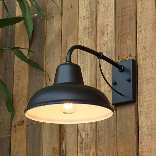 Vintage Iron Barn Waterproof Outdoor Wall Sconce