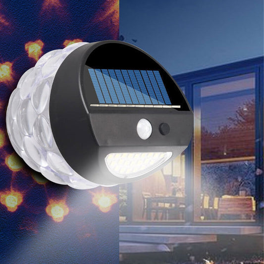 Solar Outdoor Waterproof 28 LED Garden Wall Sconce Lamp