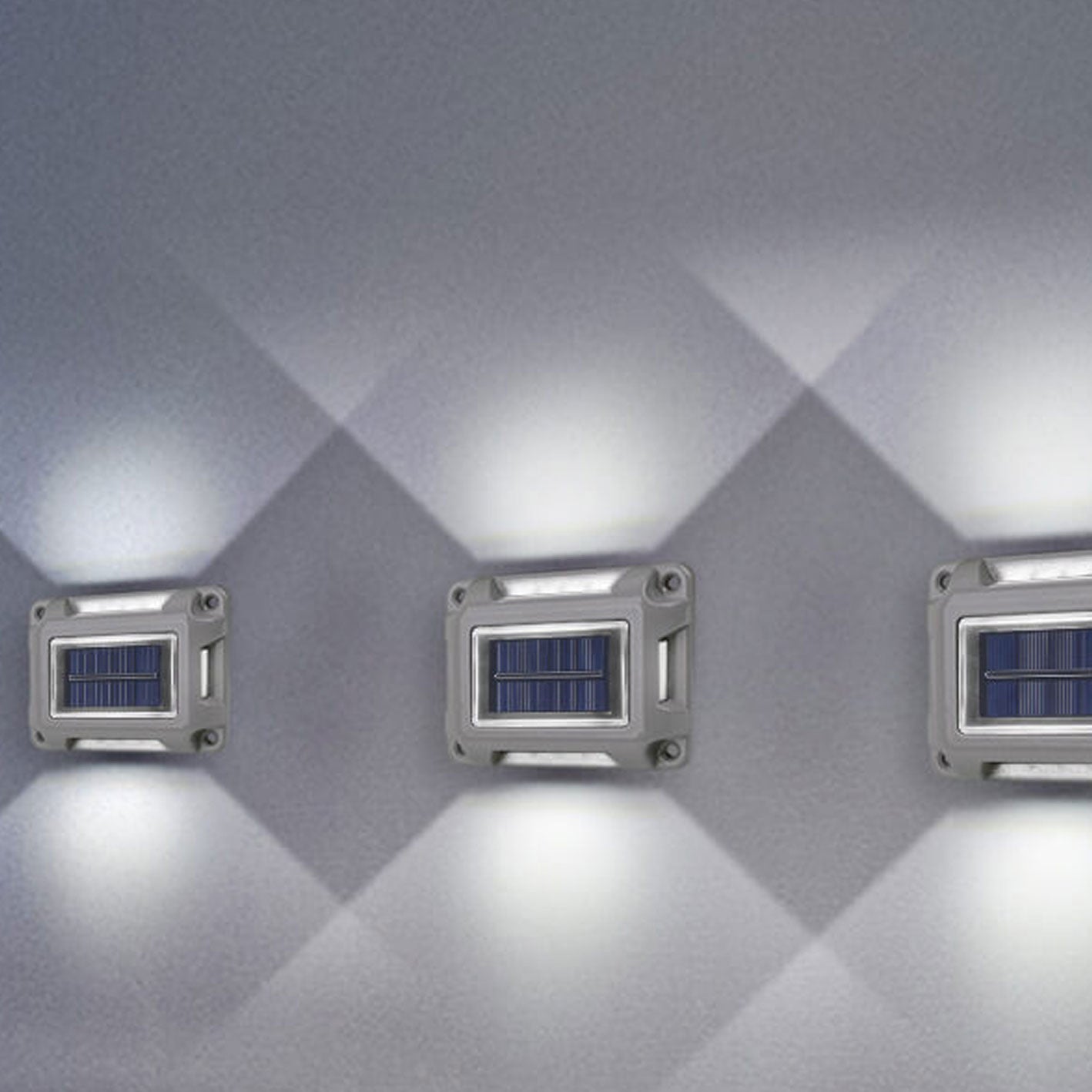 Solar Garden Bidirectional Lighting Wall Sconce Lamp