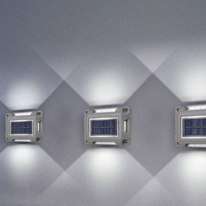 Solar Garden Bidirectional Lighting Wall Sconce Lamp