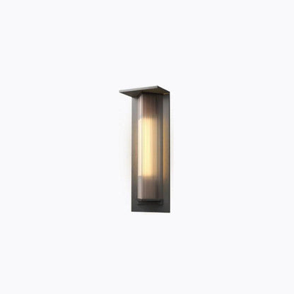 Aluminum Glass Outdoor Waterproof Wall Sconce Lamp