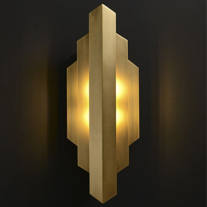 Light Symmetrical Graphic Design 1-Light Wall Sconce Lamp