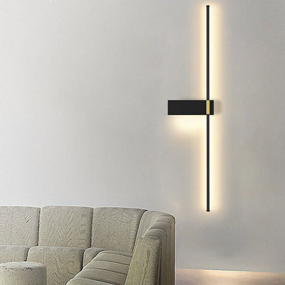 Minimalist Long Line Iron Acrylic LED Wall Sconce Lamp