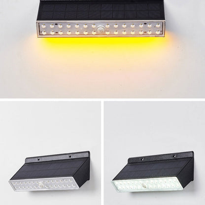 Solar Square LED Outdoor Waterproof Wall Sconce Lamp
