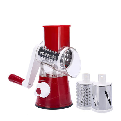 Rotary Vegetable Grater with 3 Blades