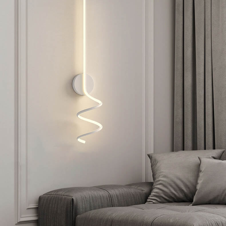 Minimalist Creative Arcs Lines 1-Light LED Wall Sconce Lamp