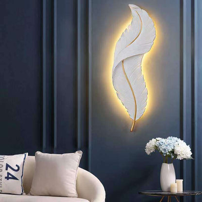 Modern Creative Feather LED Wall Sconce Lamp