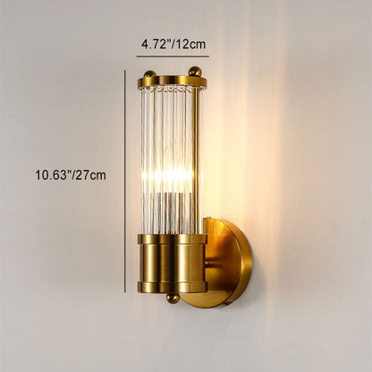 Scandinavian Base Iron Crystal 1/2 Light Wall Sconce Lamp