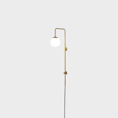 Simplicity Full Copper Long Bar 1-Light Wall Sconce Lamp