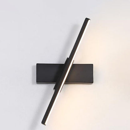 Iron Long Bar Design Rotatable LED Wall Sconce Lamp