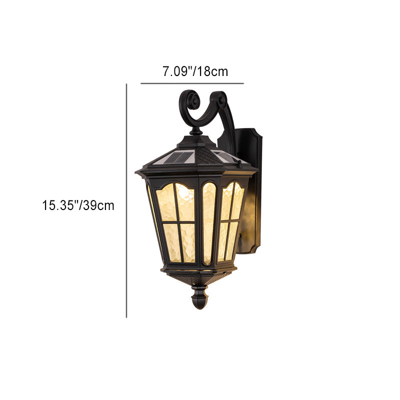 Farmhouse Aluminum Glass 1-Light Outdoor Wall Sconce Lamp