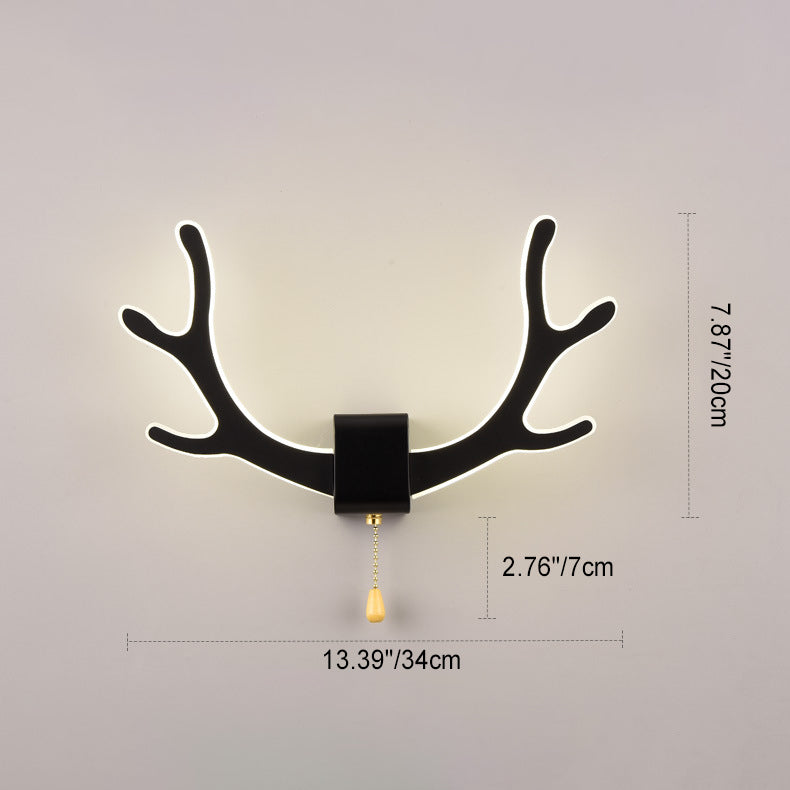 Acrylic Nordic Creative Antler Shape LED Wall Sconce Lamp