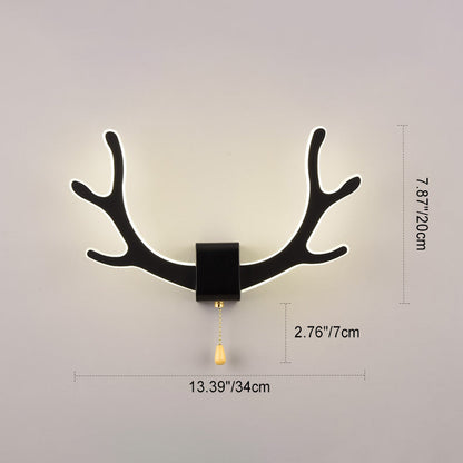 Acrylic Nordic Creative Antler Shape LED Wall Sconce Lamp