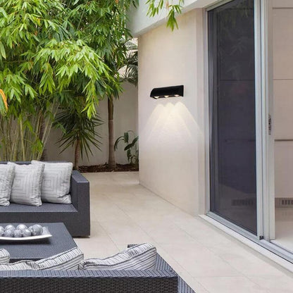 Cylindrical 3-Light LED Outdoor Waterproof Wall Light