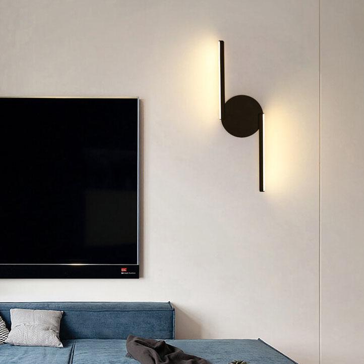 Curves Line Aluminum 1-Light LED Wall Sconce Lamp