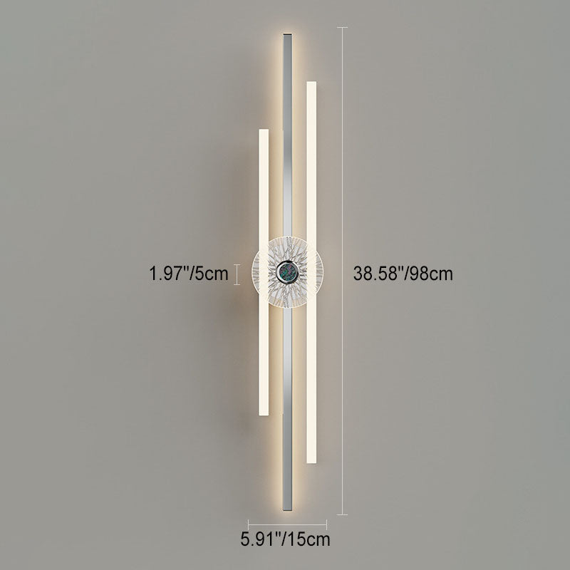 Long Strip Hardware Aluminum LED Wall Sconce Lamp