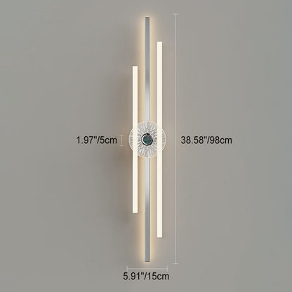 Long Strip Hardware Aluminum LED Wall Sconce Lamp